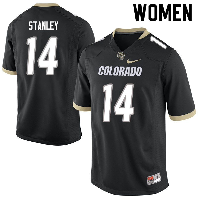 Women #14 Dimitri Stanley Colorado Buffaloes College Football Jerseys Sale-Black - Click Image to Close